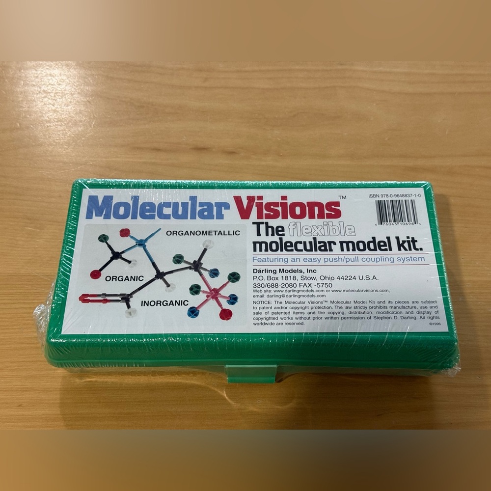 Molecular Visions The Flexible Molecular Model Kid by Darling Models New Sealed.